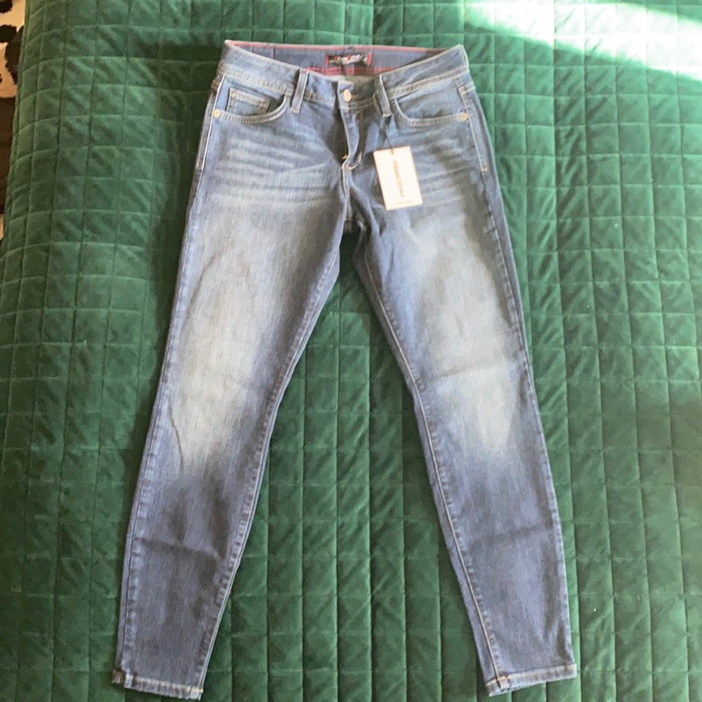 Fran Denim Kay petite skinny medium wash 28 NWT